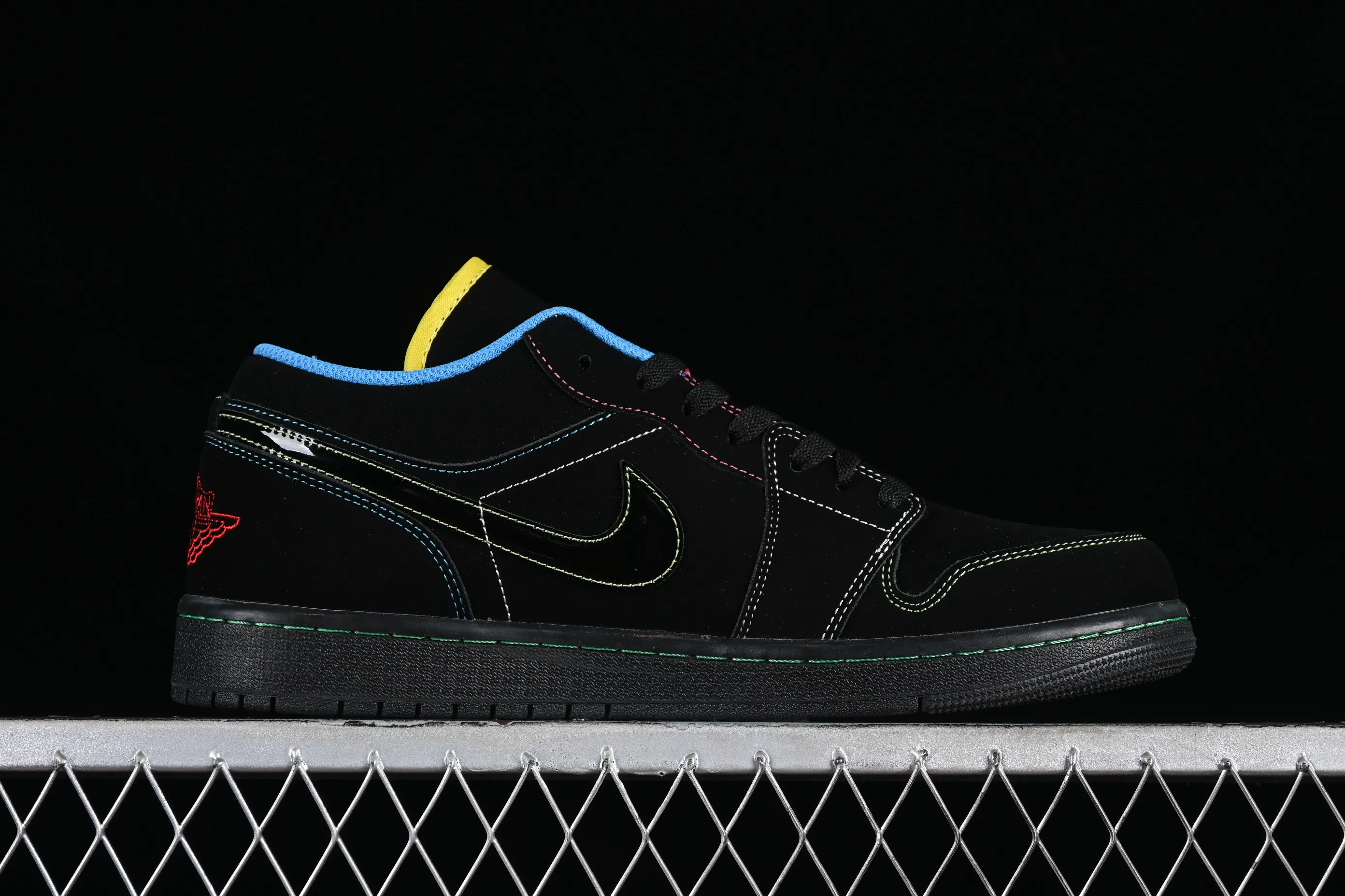 All categories Air Jordan Jordan series basketball shoes Air Jordan 1 Low Air Jordan 1 Low AJ1 Joe 1 black and green low-top cultural basketball shoes 338145-003